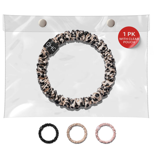 SKINNIES - 1 Silk Scrunchies Set, Leopard