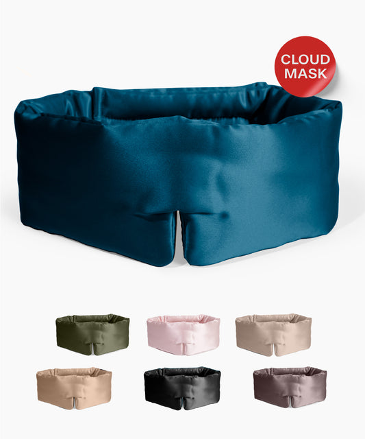 CLOUDMASK | Thick Silk Eye Mask | Midnight Blue