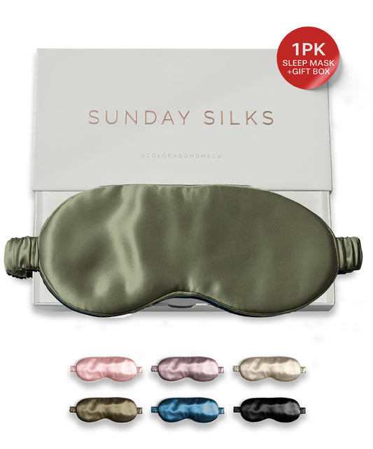 SUNDAYSILKS™ | Silk Sleep Mask | Olive