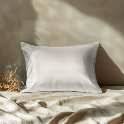 Silk Pillowcase Off White Queen (Pack of 1)