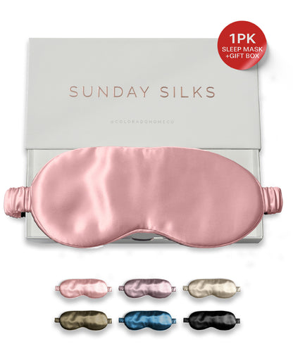 SUNDAYSILKS™ | Silk Sleep Mask | Pink Quartz