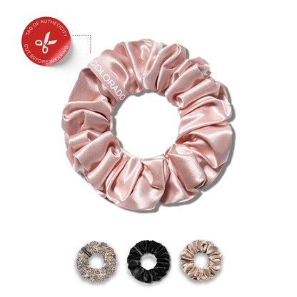 SCRUNCHIE - Silk Scrunchie, Pink