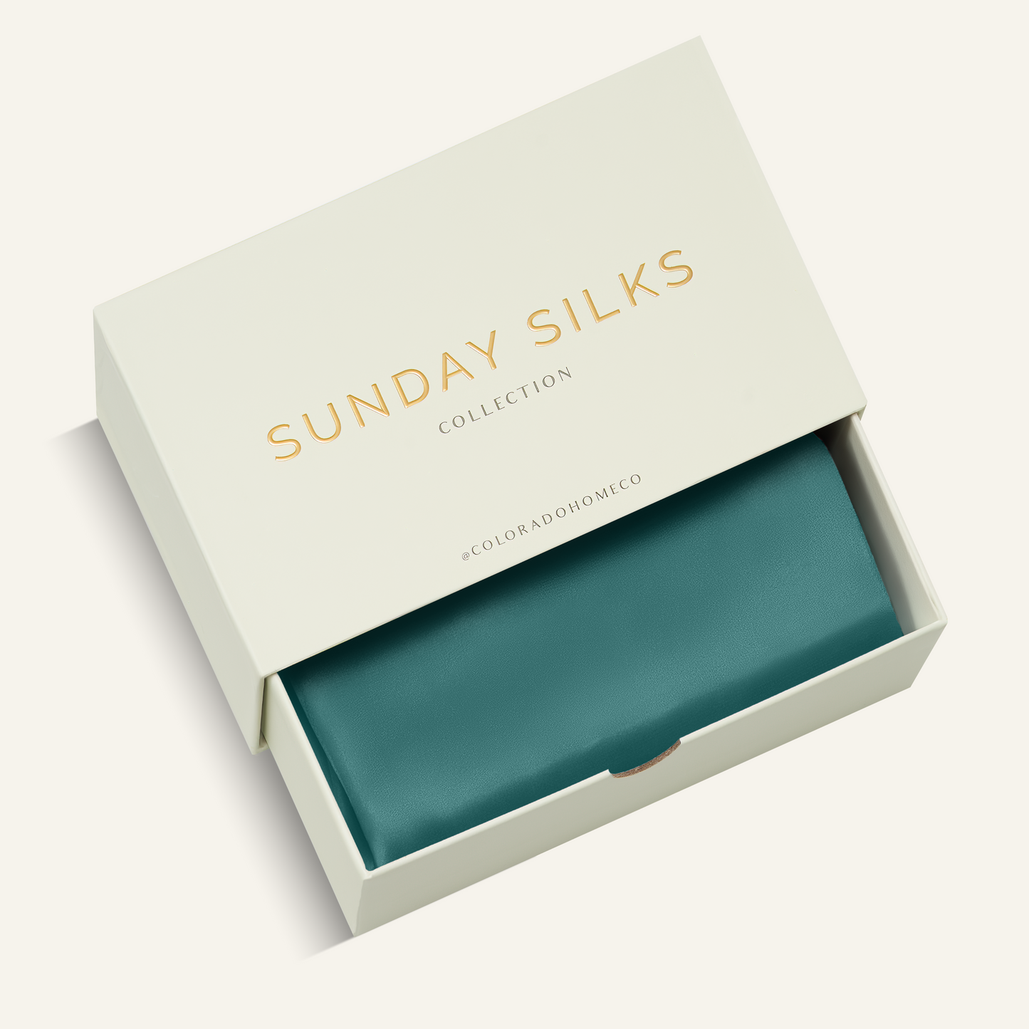 Silk Pillowcase Teal Sapphire Queen (Pack of 1)