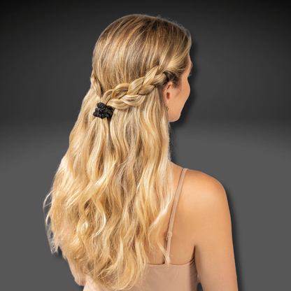 Silk Scrunchies Skinnies Midnight Black (Pack of 6)