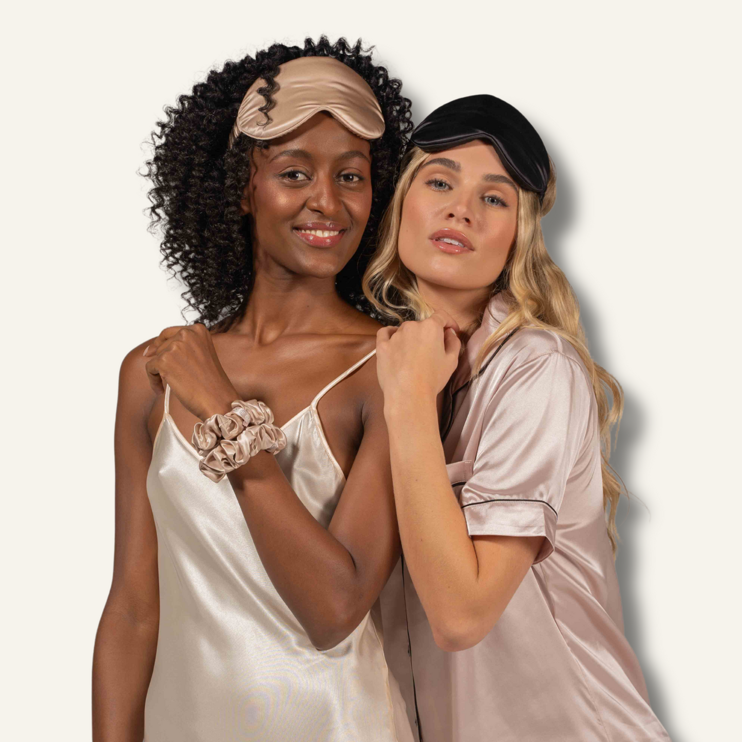 Silk Sleep Mask Regular Nude Champagne
