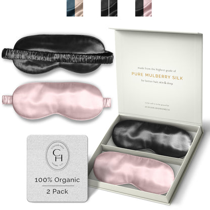 SUNDAYSILKS™ | Eye Mask 2 PACK | Pink Quartz