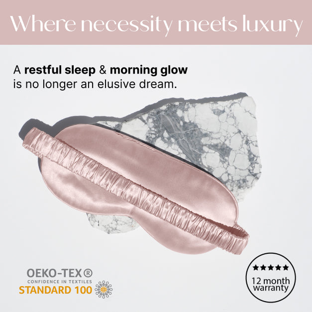 SUNDAYSILKS™ | Eye Mask 2 PACK | Pink Quartz